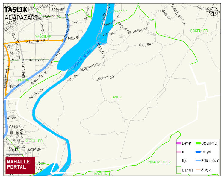 TAŞLIK Mahallesi Haritası | Detaylı Köy ve Mahalle Görünümü
