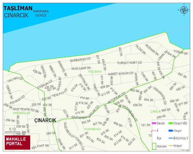 TAŞLİMAN Mahallesi Haritası | İnteraktif Köy ve Mahalle Sınırları