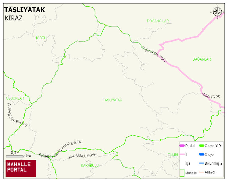 TAŞLIYATAK Mahallesi Haritası | Güncel Mahalle ve Köy Haritası