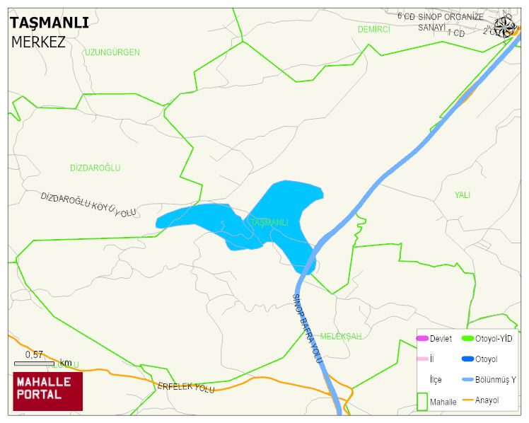 TAŞMANLI Köyü Haritası | Mahalle Sokak Haritası