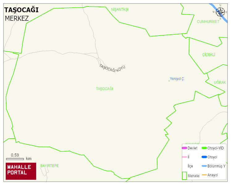 TAŞOCAĞI Köyü Haritası | Coğrafi Yapı ve Detaylı Haritası