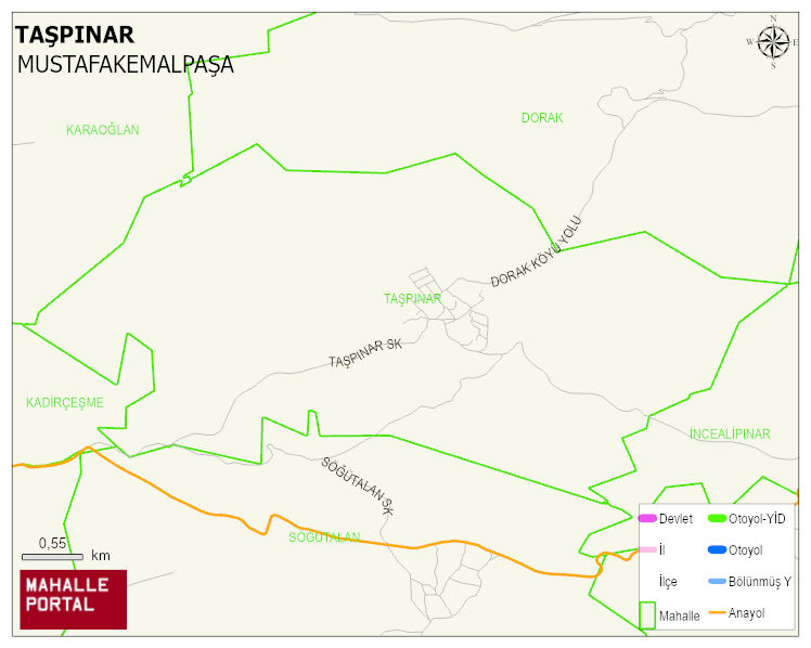 TAŞPINAR Mahallesi Haritası | Mahalle Sokak Haritası