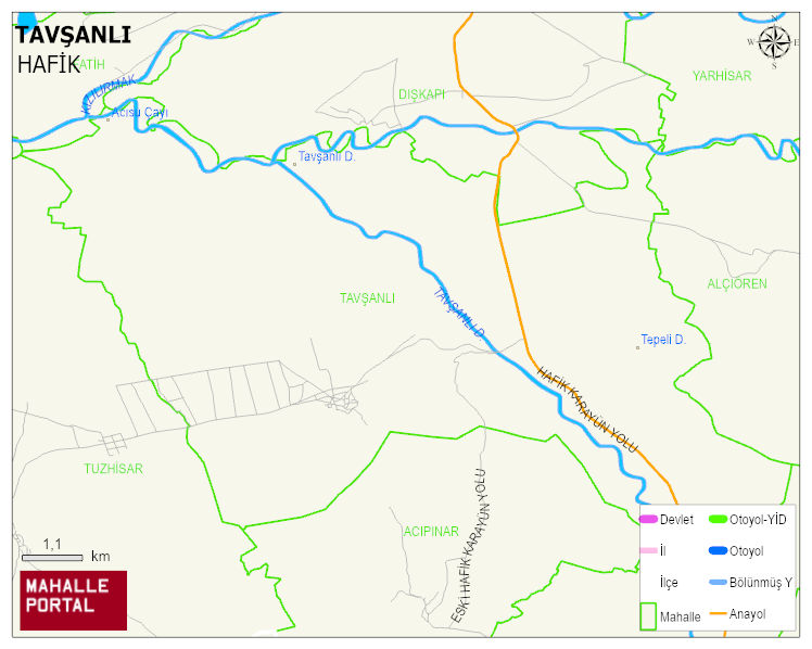 TAVŞANLI Köyü Haritası | Uydu Görüntüsü ve Harita Detayları