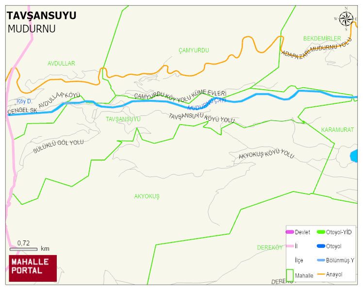 TAVŞANSUYU Köyü Haritası | Mahalle Sokak Haritası