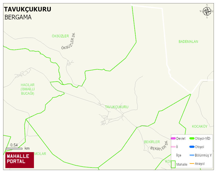 TAVUKÇUKURU Mahallesi Haritası | Yükselti ve Doğa Özellikleri