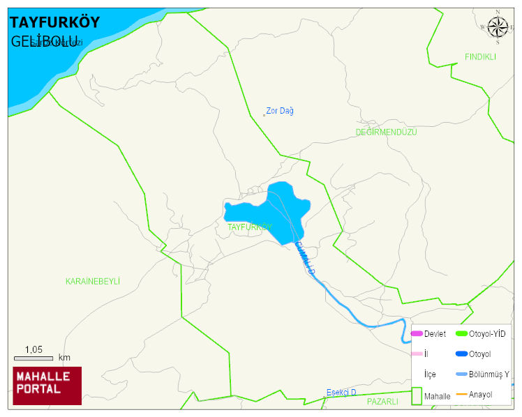 TAYFURKÖY Köyü Haritası | İnteraktif Köy ve Mahalle Sınırları