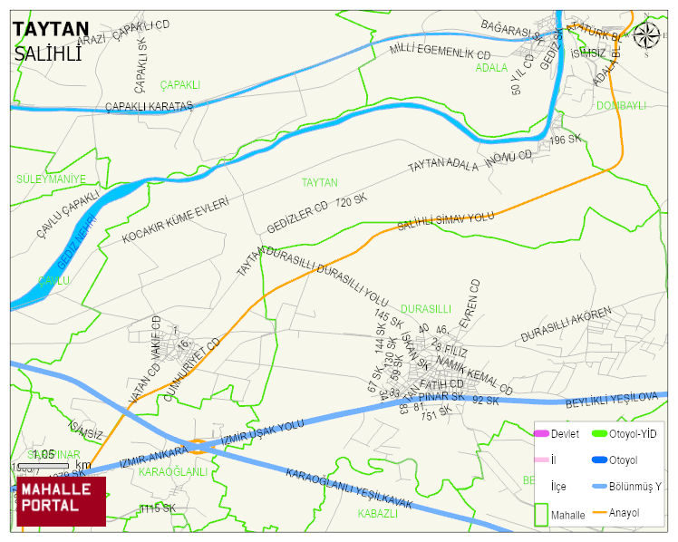 TAYTAN Mahallesi Haritası | Sayısal Bölge Görünümü