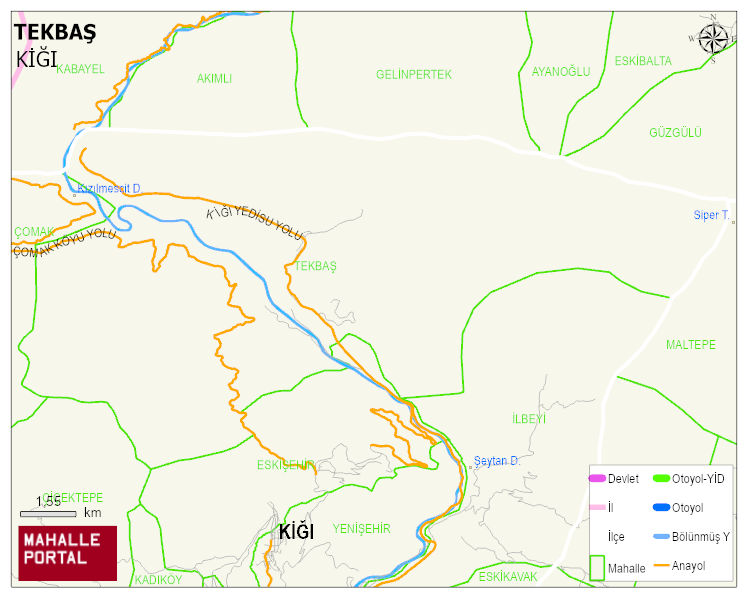 TEKBAŞ Köyü Haritası | Mahalle Sokak Haritası