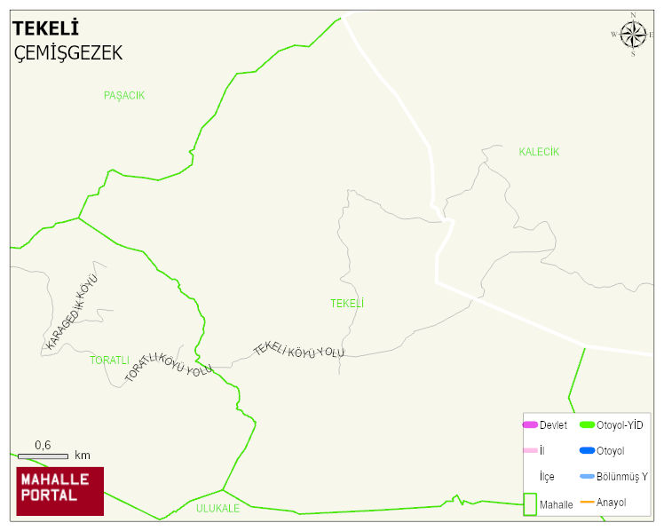 TEKELİ Köyü Haritası | Uydu Görüntüsü ve Harita Detayları