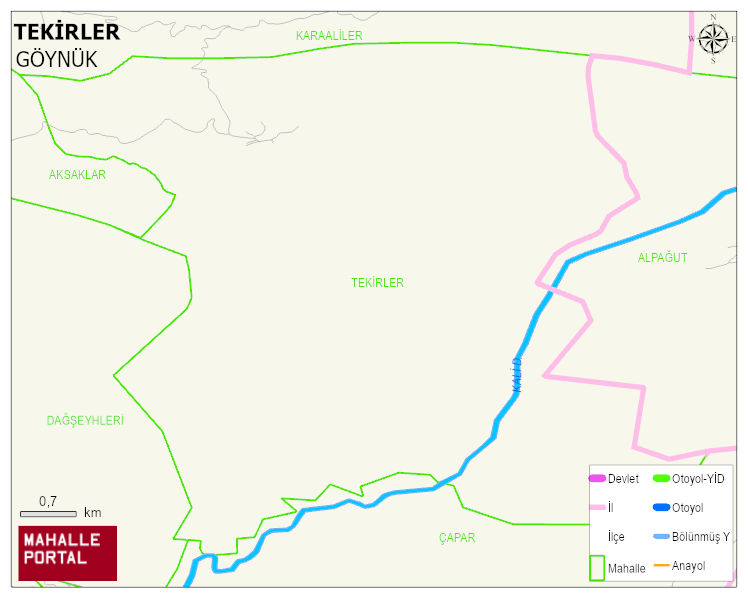TEKİRLER Köyü Haritası | Mahalle Sokak Haritası