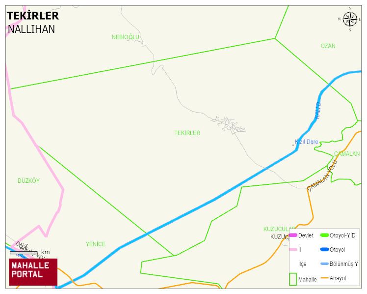 TEKİRLER Mahallesi Haritası | İnteraktif Köy ve Mahalle Sınırları