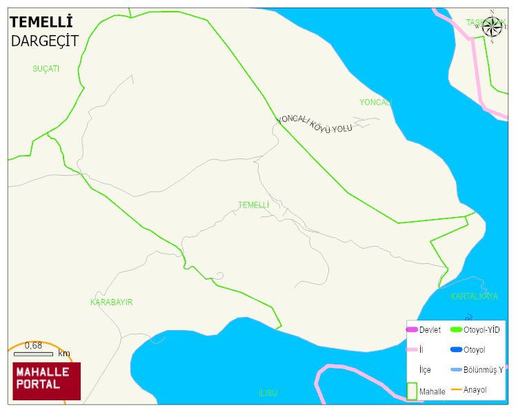 TEMELLİ Mahallesi Haritası | İnteraktif Köy ve Mahalle Sınırları