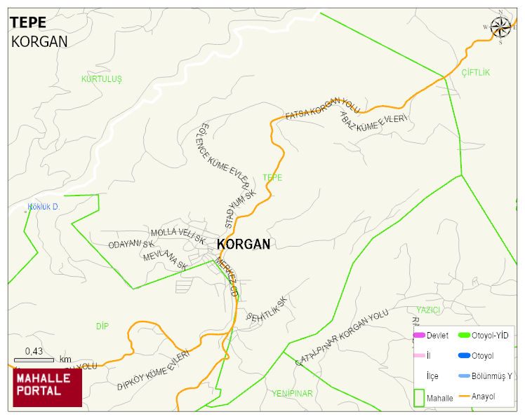 TEPE Mahallesi Haritası | İnteraktif Köy ve Mahalle Sınırları