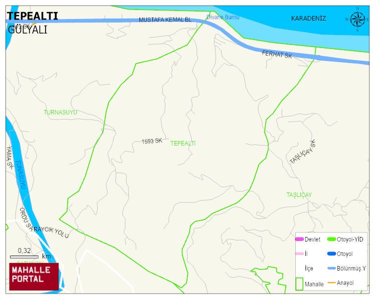 TEPEALTI Mahallesi Haritası | Mahalle ve Köy Sınırı
