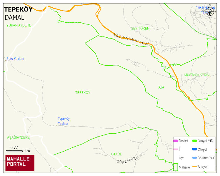 TEPEKÖY Köyü Haritası | Mahalle Sokak Haritası
