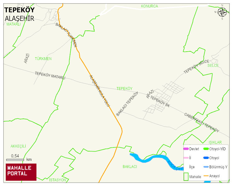 TEPEKÖY Mahallesi Haritası | Sayısal Bölge Görünümü