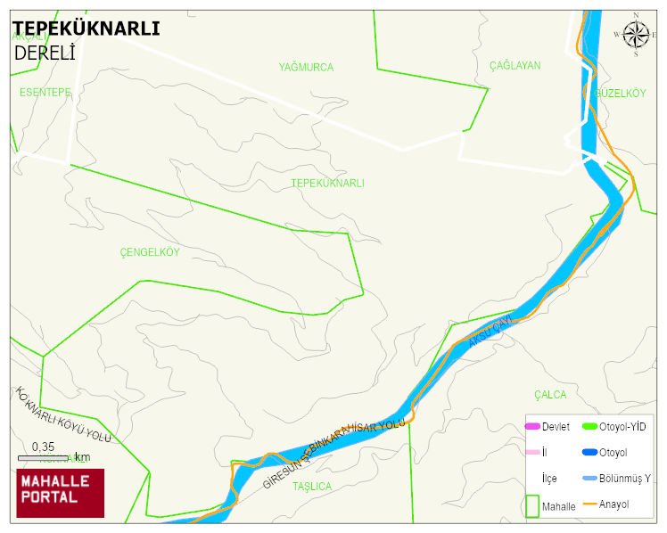 TEPEKÜKNARLI Köyü Haritası | Güncel Mahalle ve Köy Haritası