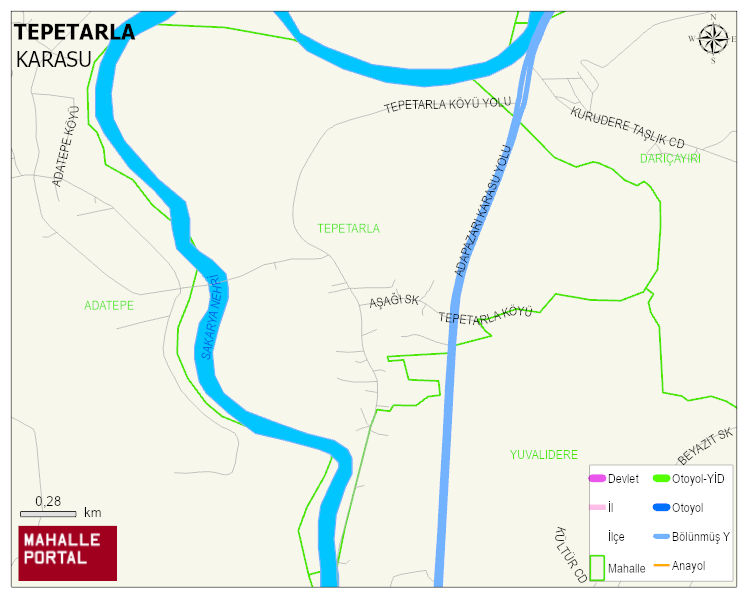TEPETARLA Mahallesi Haritası | Sayısal Bölge Görünümü