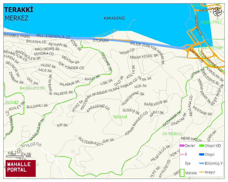 TERAKKİ Mahallesi Haritası | Mahalle Sokak Haritası
