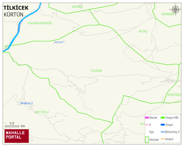 TİLKİCEK Köyü Haritası | Uydu Görüntüsü ve Harita Detayları