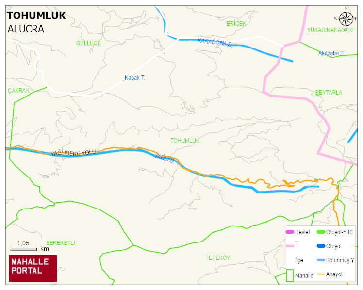 TOHUMLUK Köyü Haritası | Mahalle Sokak Haritası