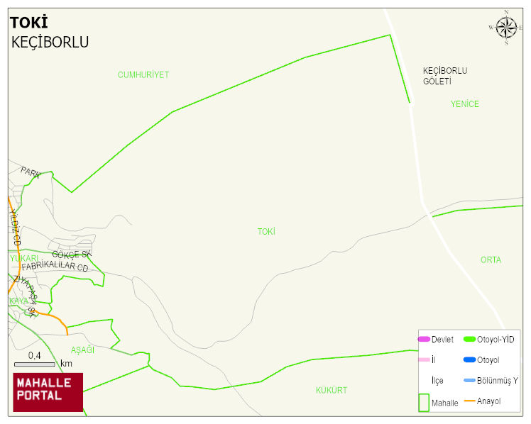 TOKİ Mahallesi Haritası | Dağlar, Ovalar ve Akarsu Bilgileri