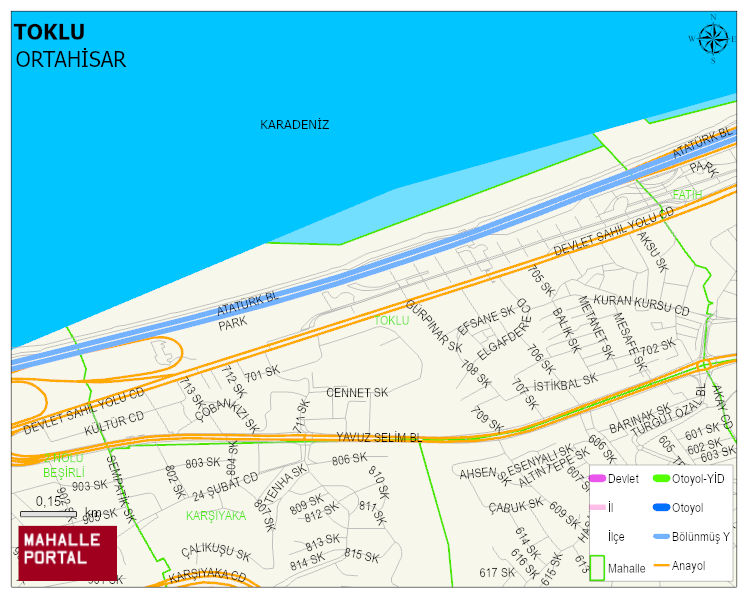 TOKLU Mahallesi Haritası | Coğrafi Yapı ve Detaylı Haritası