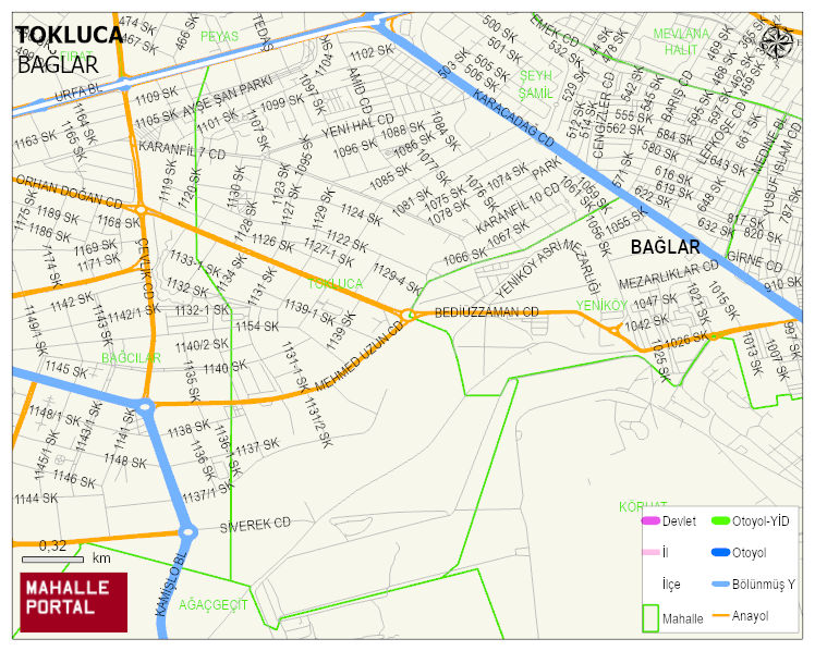 TOKLUCA Mahallesi Haritası | İnteraktif Köy ve Mahalle Sınırları