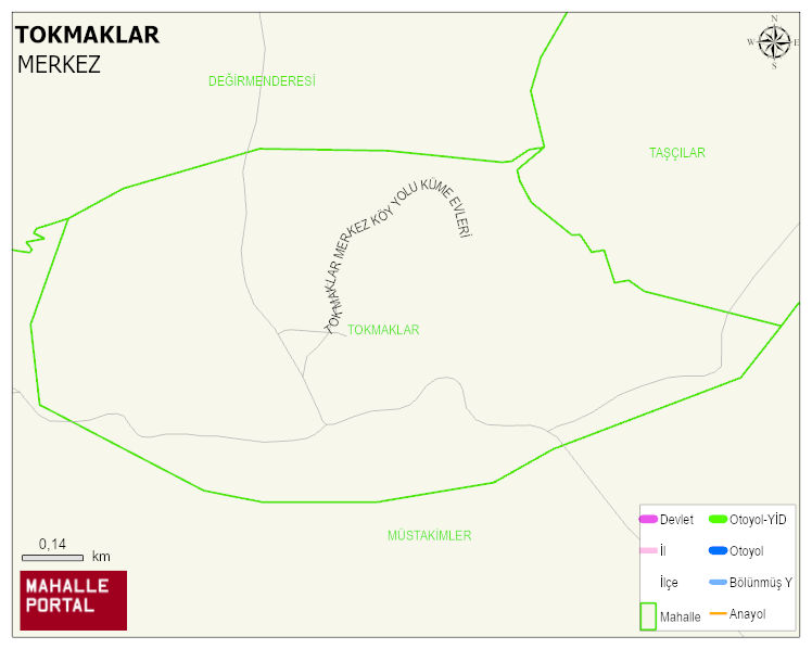 TOKMAKLAR Köyü Haritası | Güncel Mahalle ve Köy Haritası
