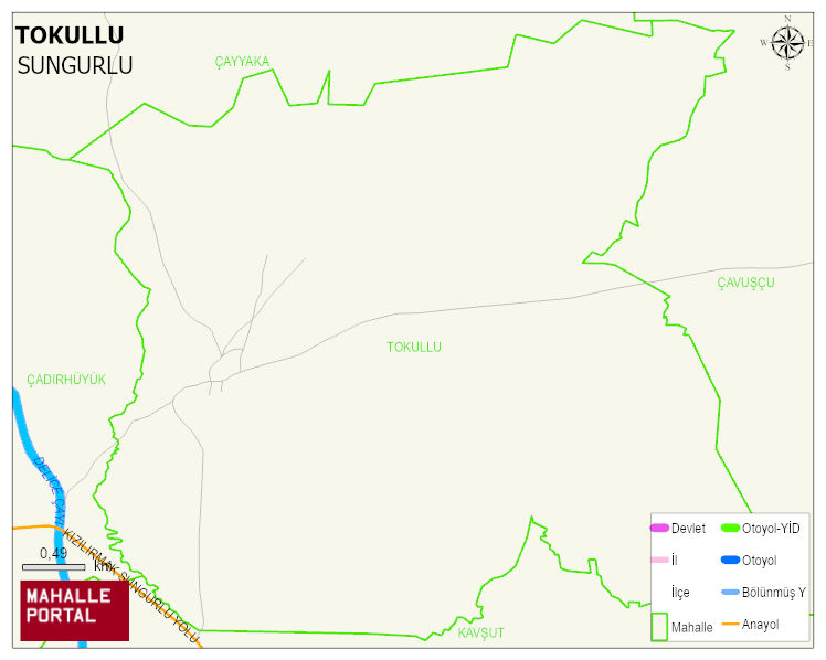 TOKULLU Köyü Haritası | Uydu Görüntüsü ve Harita Detayları