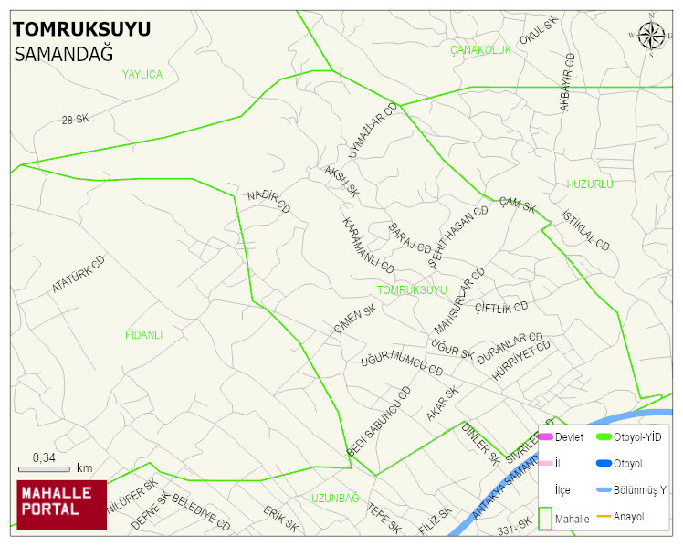 TOMRUKSUYU Mahallesi Haritası | Mahalle Sokak Haritası