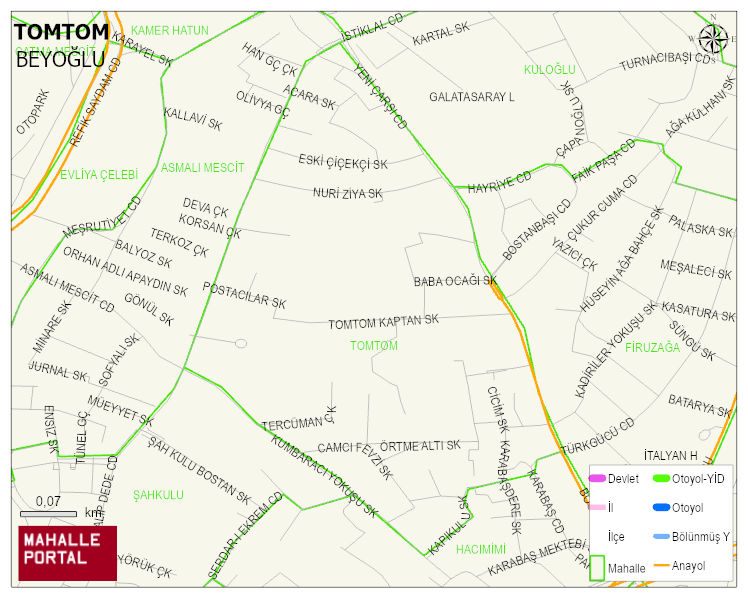 TOMTOM Mahallesi Haritası | Güncel Mahalle ve Köy Haritası