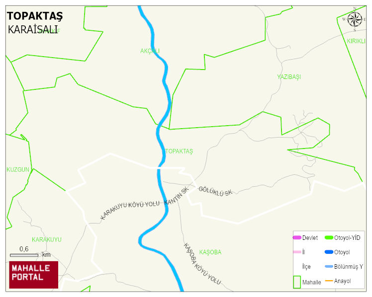TOPAKTAŞ Mahallesi Haritası | Sayısal Bölge Görünümü