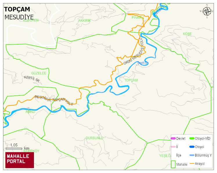TOPÇAM Mahallesi Haritası | Mahalle Sokak Haritası