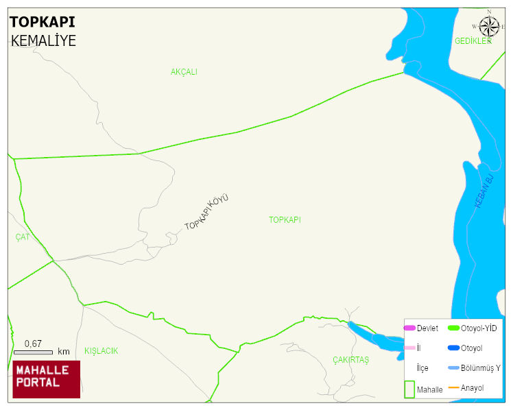 TOPKAPI Köyü Haritası | Coğrafi Yapı ve Detaylı Haritası