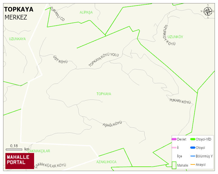 TOPKAYA Köyü Haritası | İnteraktif Köy ve Mahalle Sınırları
