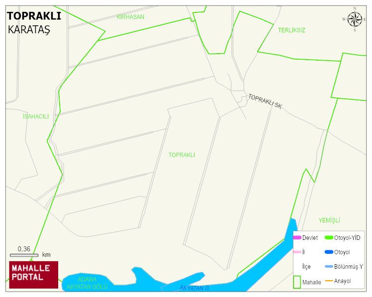 TOPRAKLI Mahallesi Haritası | Güncel Mahalle ve Köy Haritası