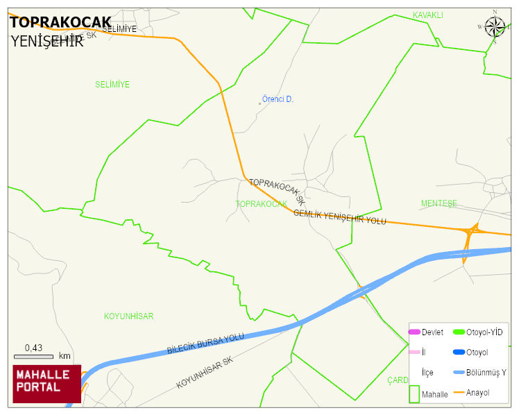 TOPRAKOCAK Mahallesi Haritası | Güncel Mahalle ve Köy Haritası