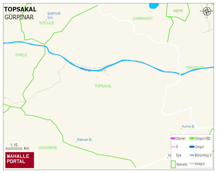 TOPSAKAL Mahallesi Haritası | İnteraktif Köy ve Mahalle Sınırları