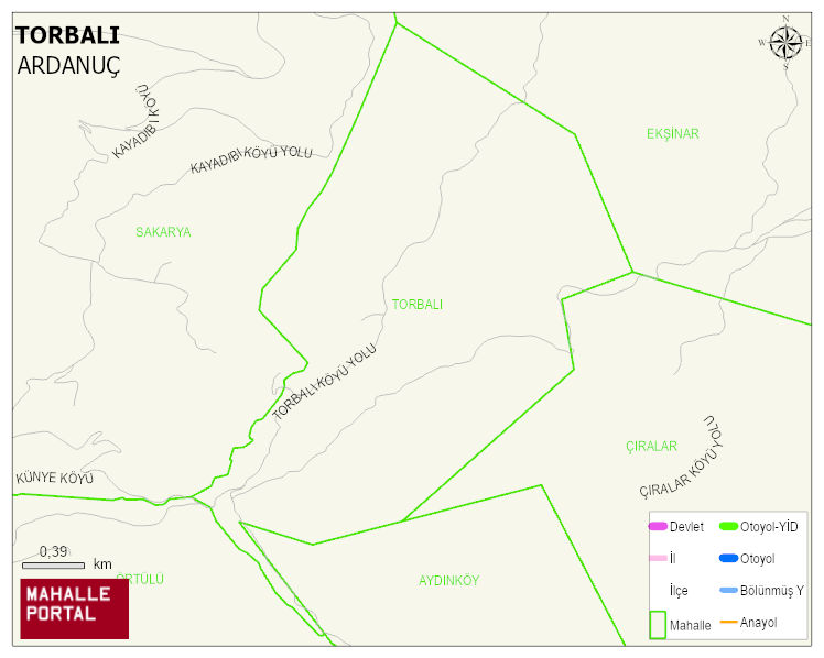 TORBALI Köyü Haritası | Coğrafi Yapı ve Detaylı Haritası