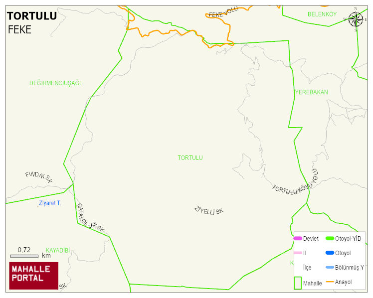TORTULU Mahallesi Haritası | Uydu Görüntüsü ve Harita Detayları