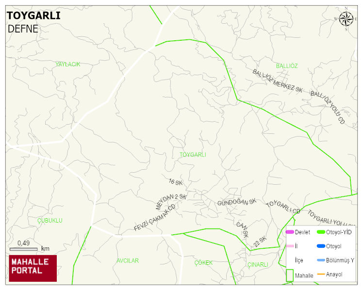 TOYGARLI Mahallesi Haritası | Mahalle ve Köy Sınırı