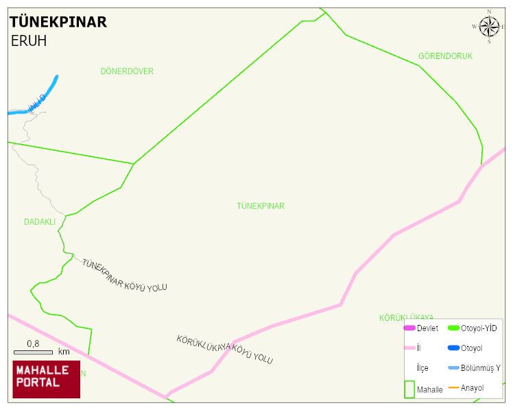 TÜNEKPINAR Köyü Haritası | Uydu Görüntüsü ve Harita Detayları