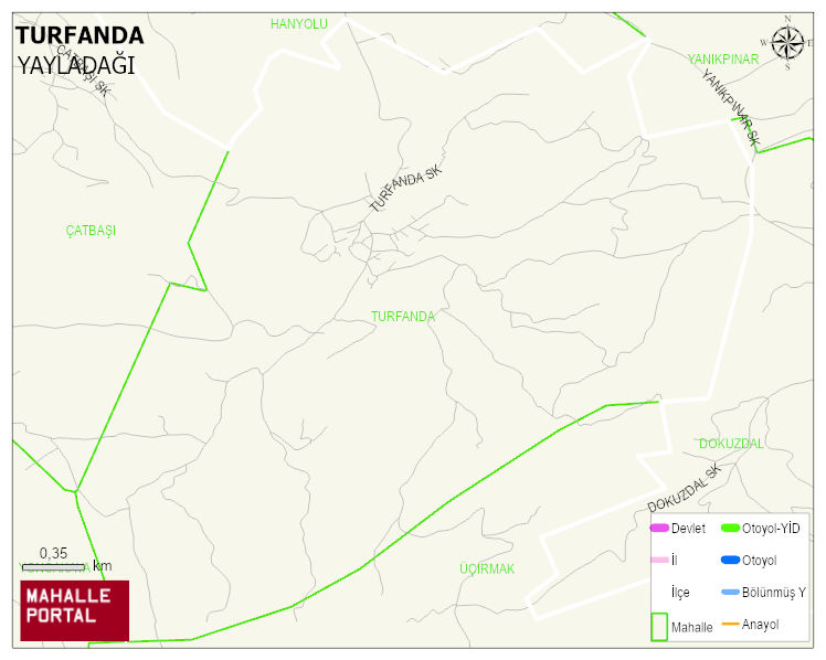 TURFANDA Mahallesi Haritası | Uydu Görüntüsü ve Harita Detayları