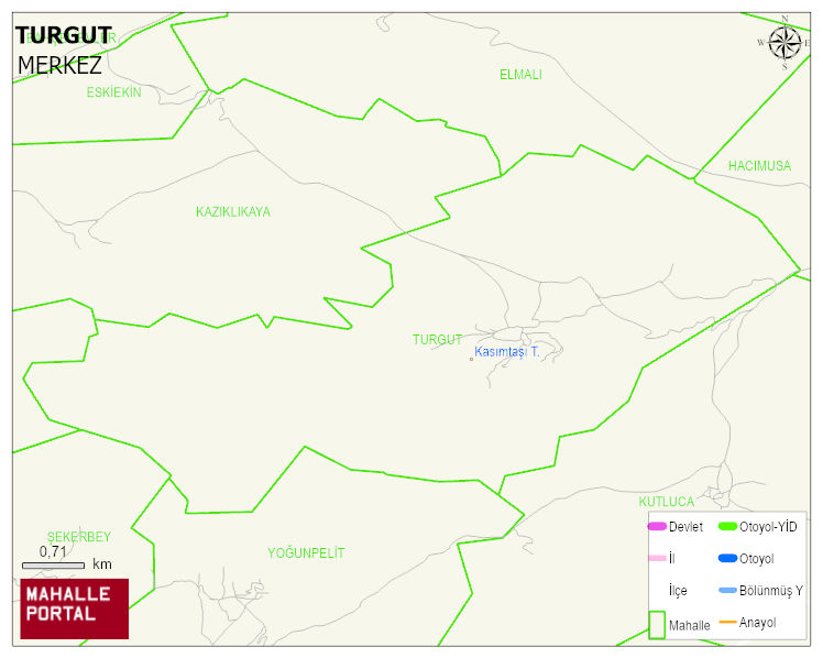 TURGUT Köyü Haritası | Coğrafi Yapı ve Detaylı Haritası