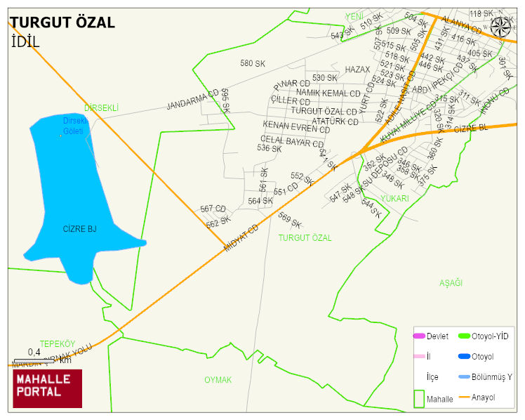 TURGUT ÖZAL Mahallesi Haritası | Güncel Mahalle ve Köy Haritası