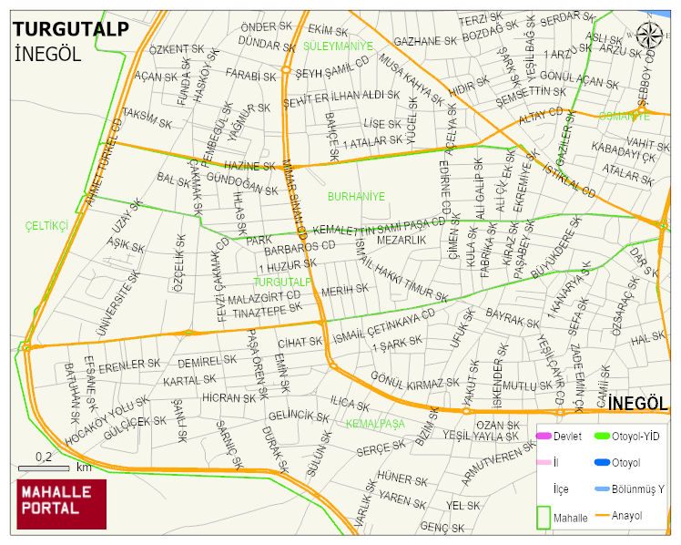 TURGUTALP Mahallesi Haritası | Uydu Görüntüsü ve Harita Detayları