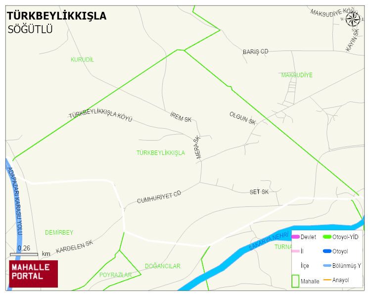 TÜRKBEYLİKKIŞLA Mahallesi Haritası | Mahalle Sokak Haritası