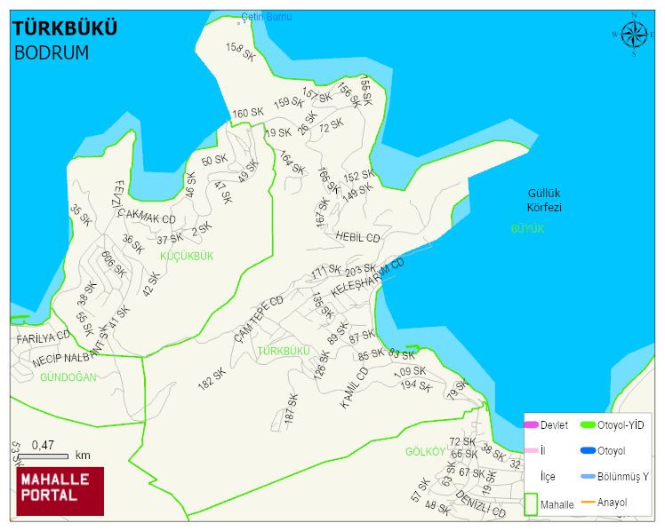TÜRKBÜKÜ Mahallesi Haritası | Mahalle ve Köy Sınırı