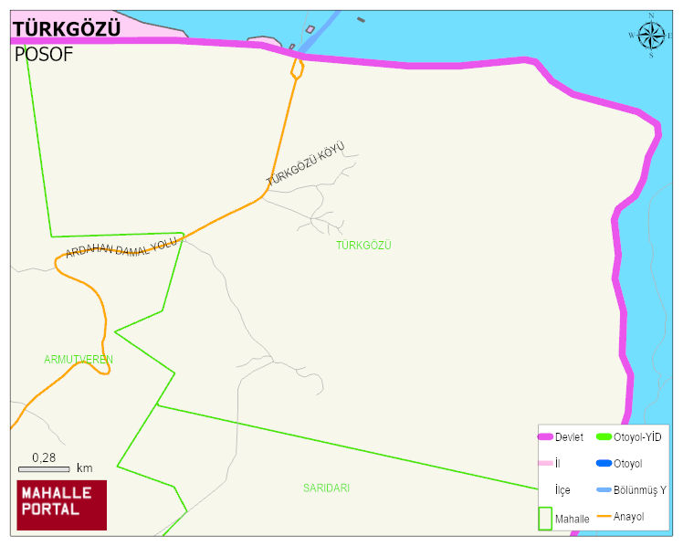 TÜRKGÖZÜ Köyü Haritası | Detaylı Köy ve Mahalle Görünümü